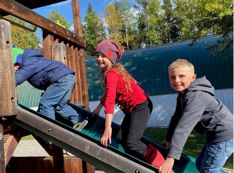 Kids having fun